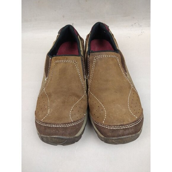 Merrell Women’s Size 7 Kamori Loafers Dark Earth Suede Leather Slip-on Shoes - Picture 2 of 9